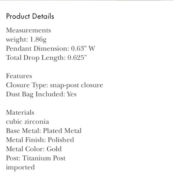 NWT authentic kate spade snowflake stud earrings goldtone BNWT - Picture 6 of 11